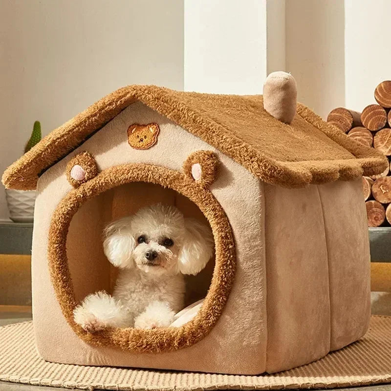 Winter Warm Foldable Pet House | Lilac Acessories