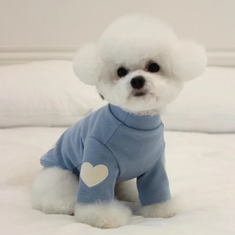 Love Winter Warm Pet Dog Clothes Cute Love Bear Teddy | Lilac Style