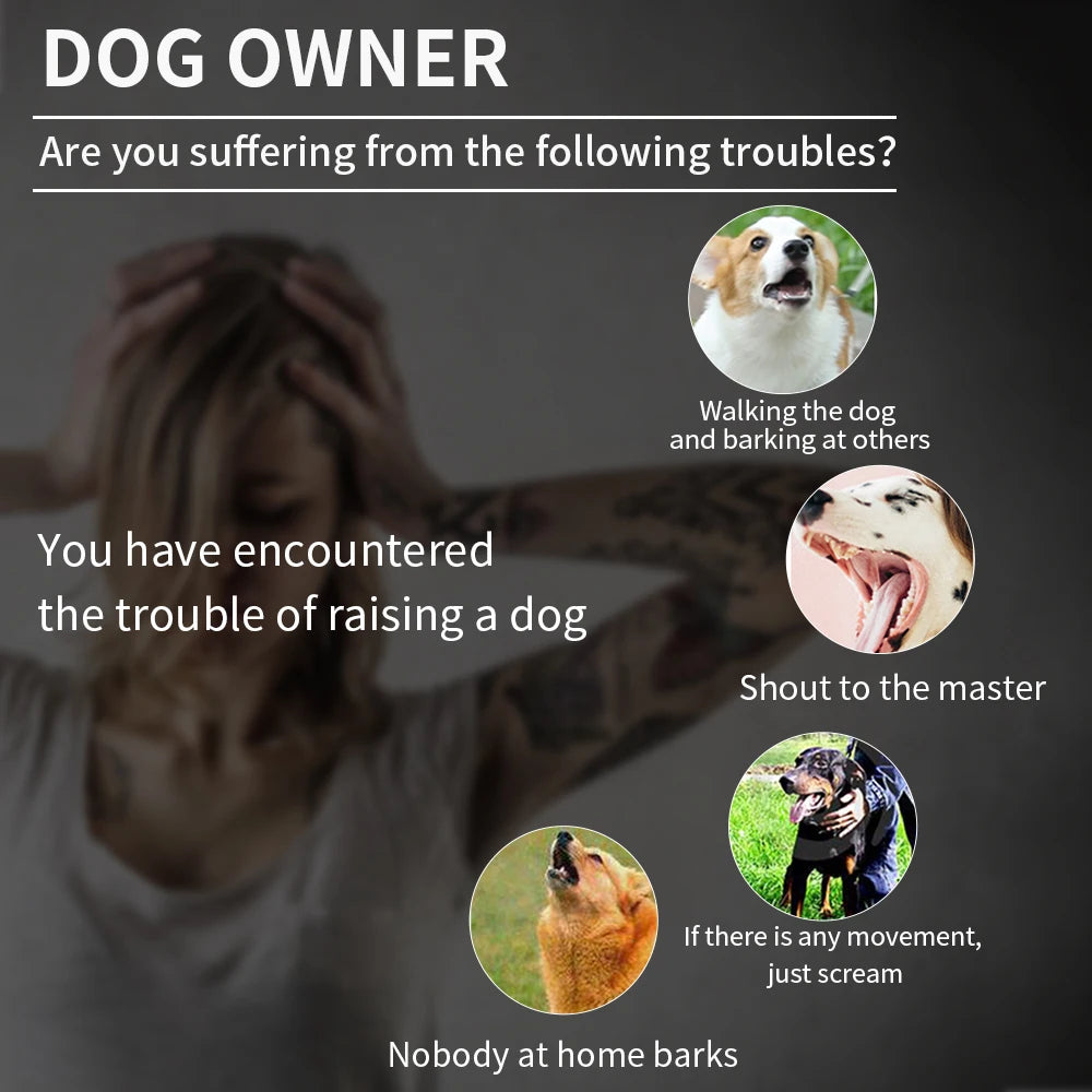Smart Automatic Anti Barking Dog Collar HD Digital Display IP67 | Lilac training