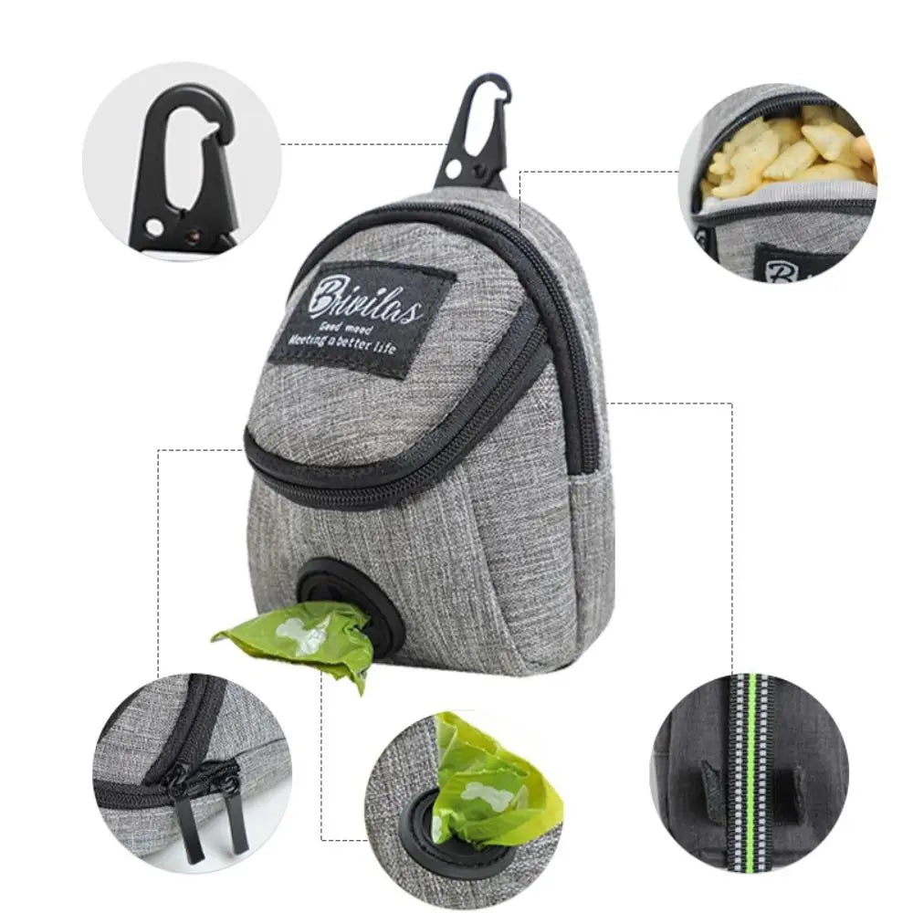 Portable Snack Reward, Dog Poop Bag Dispenser, Dog Treat Pouch, Dog Training. | Lilac Dogs