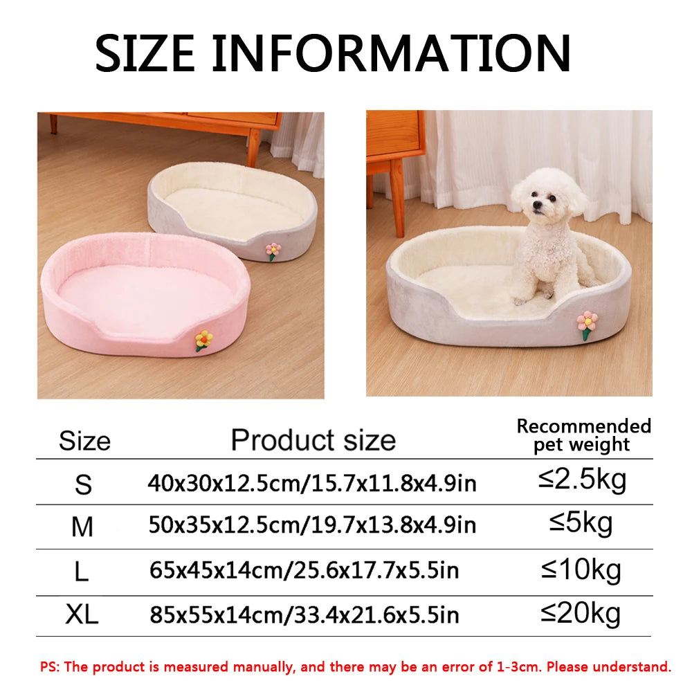 Winter Warm Detachable Dog Bed Elastic Round | Lilac Dogs