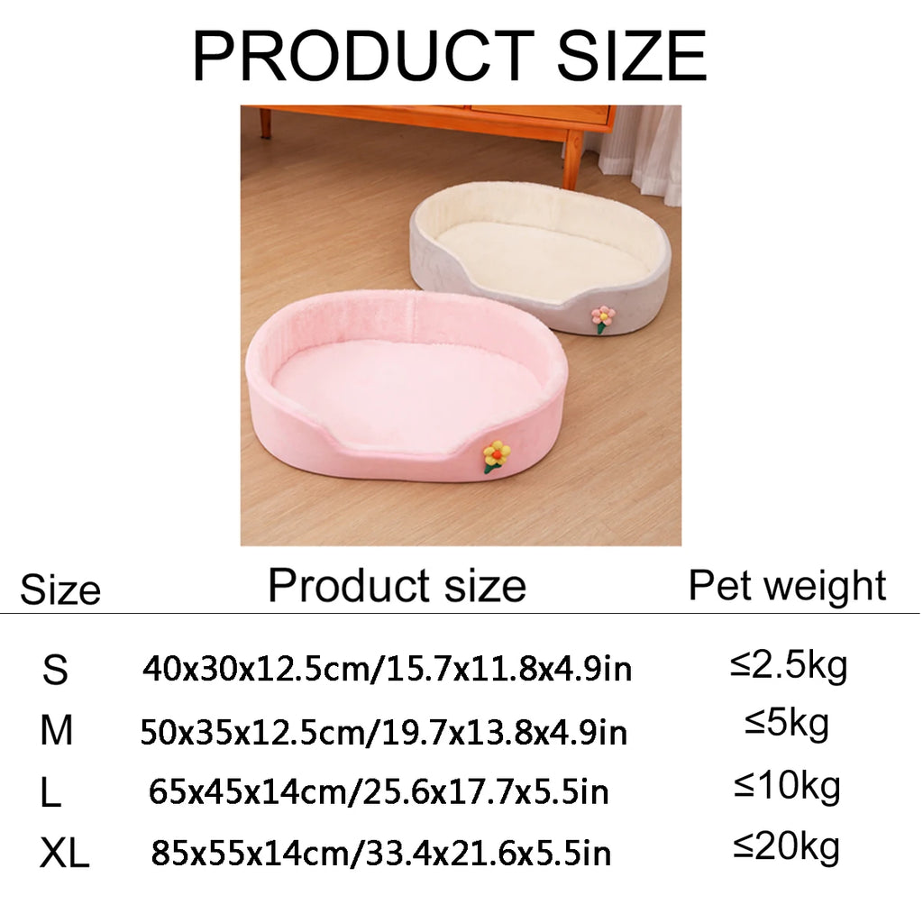 Winter Warm Detachable Dog Bed Elastic Round | Lilac Dogs