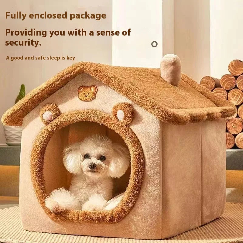 House Style Pet Bed for Small Dogs & Cats | Lilac Pets