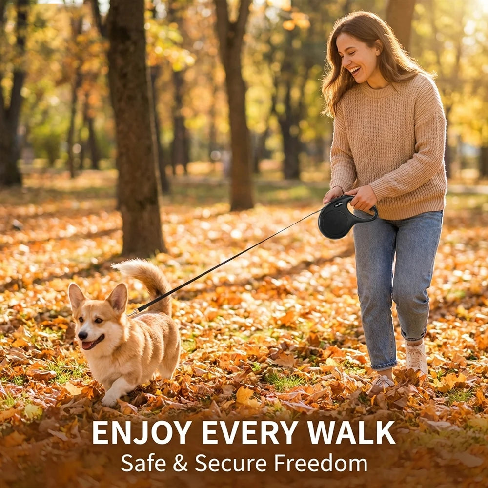 Pet Retractable Dog Leash, Automatic Extendable Pet Lead Rope for Small and Medium Dogs | Lilac Walk