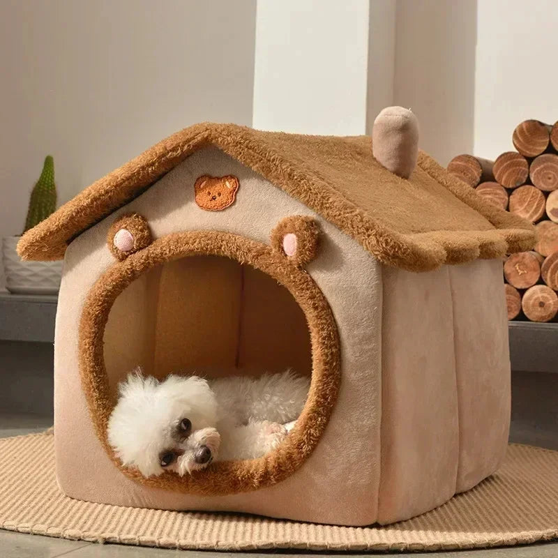 Winter Warm Foldable Pet House | Lilac Acessories