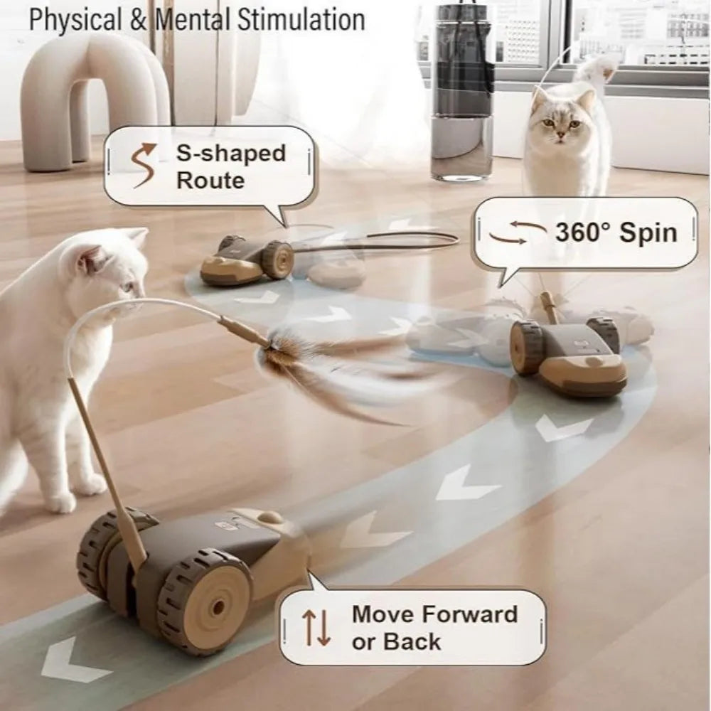 Smart Cat Toy 2 Modes Automatic Moving Touch Wake-up | Lilac Pets
