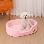 Winter Warm Detachable Dog Bed Elastic Round | Lilac Dogs