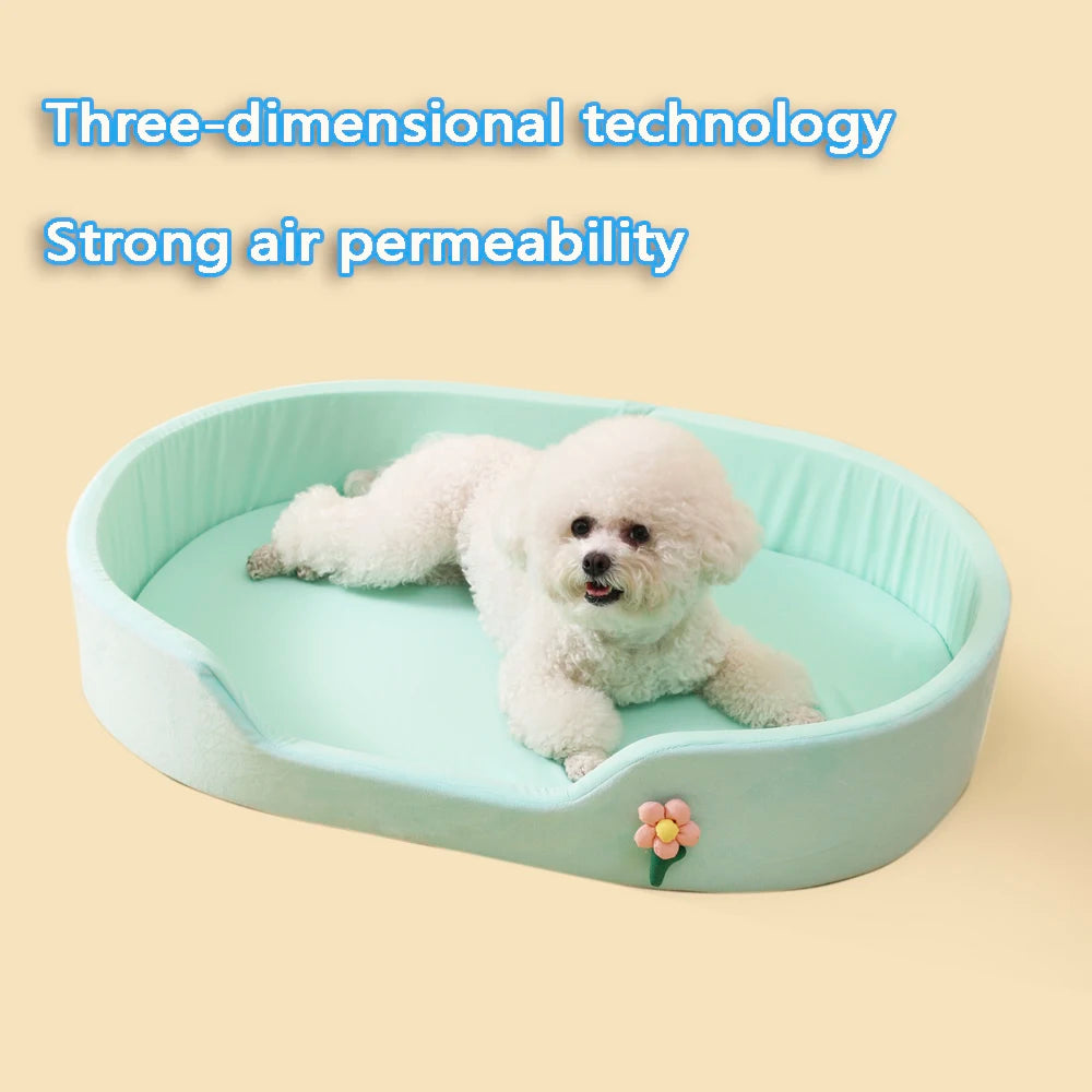 Winter Warm Detachable Dog Bed Elastic Round | Lilac Dogs