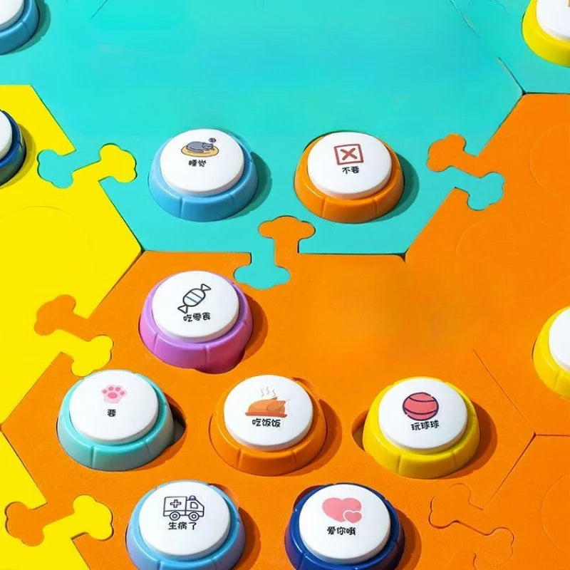 Dog Talk Button Pet Communication Buttons Cat Voice Recorder | Lilac Training