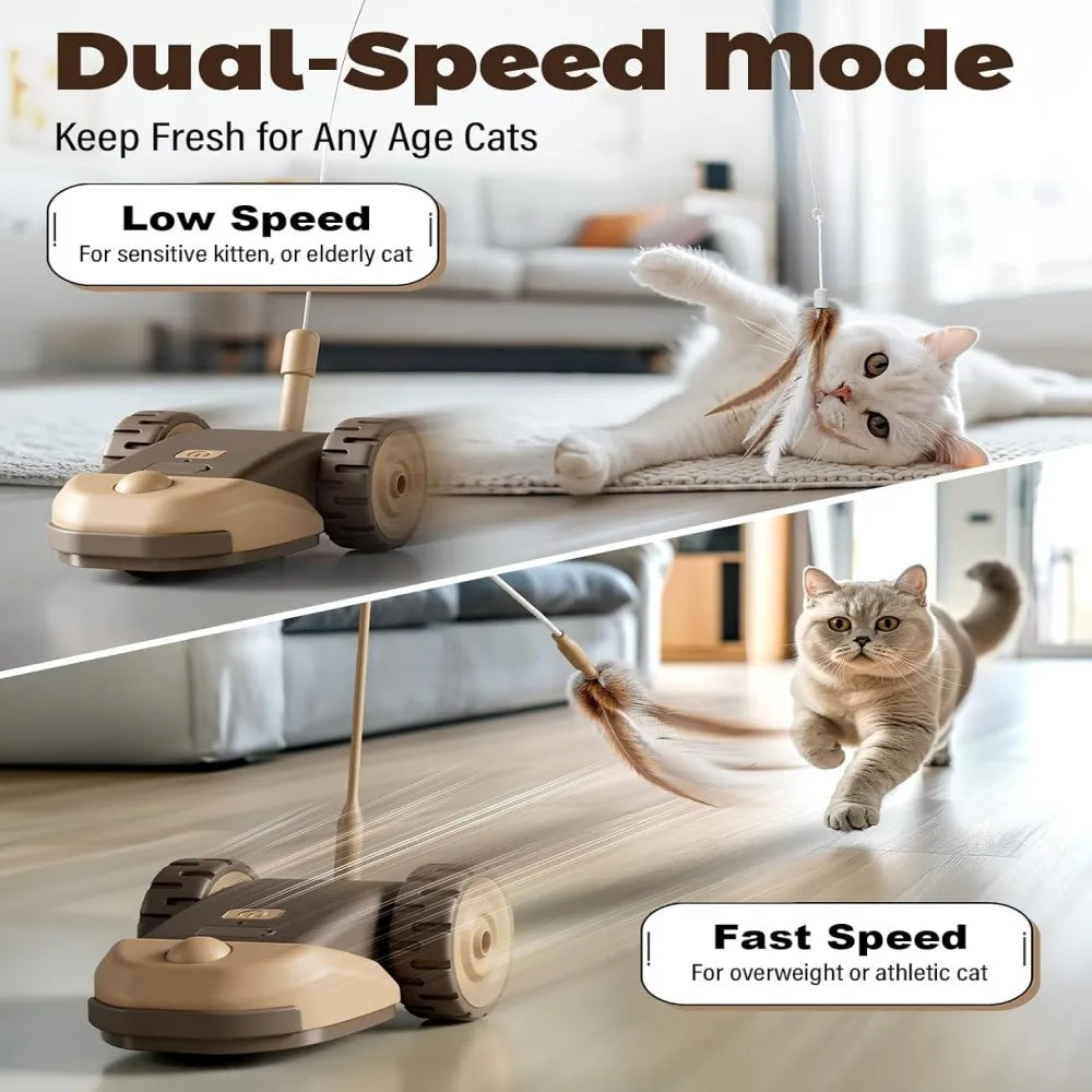 Smart Cat Toy 2 Modes Automatic Moving Touch Wake-up | Lilac Pets