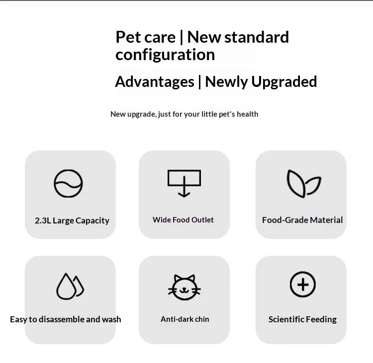 Large Capacity Automatic Pet Feeder and Water Dispenser All in One | Lilac Pets