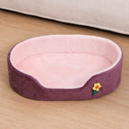 Winter Warm Detachable Dog Bed Elastic Round | Lilac Dogs