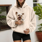 Unisex Pet Carrier Hoodie | Lilac Style